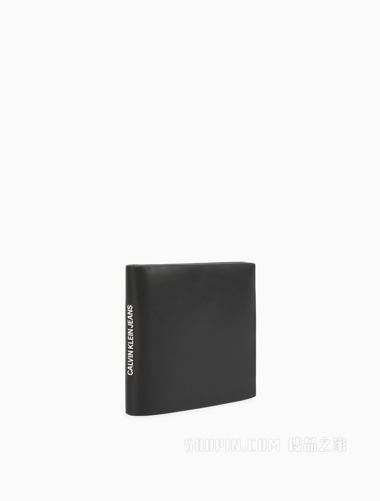 Calvin Klein 男士时尚牛皮LOGO胶印框钱包HP1625