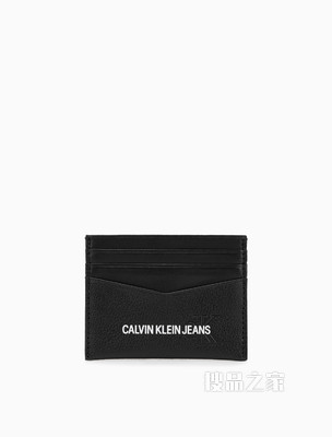 Calvin Klein 男士牛皮印花荔枝压纹多层卡夹HP1618