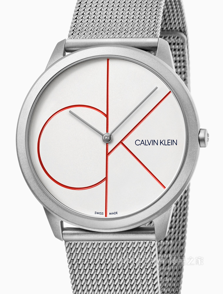Calvin Klein男装新款Minimal 简约系列石英手表K3M51152