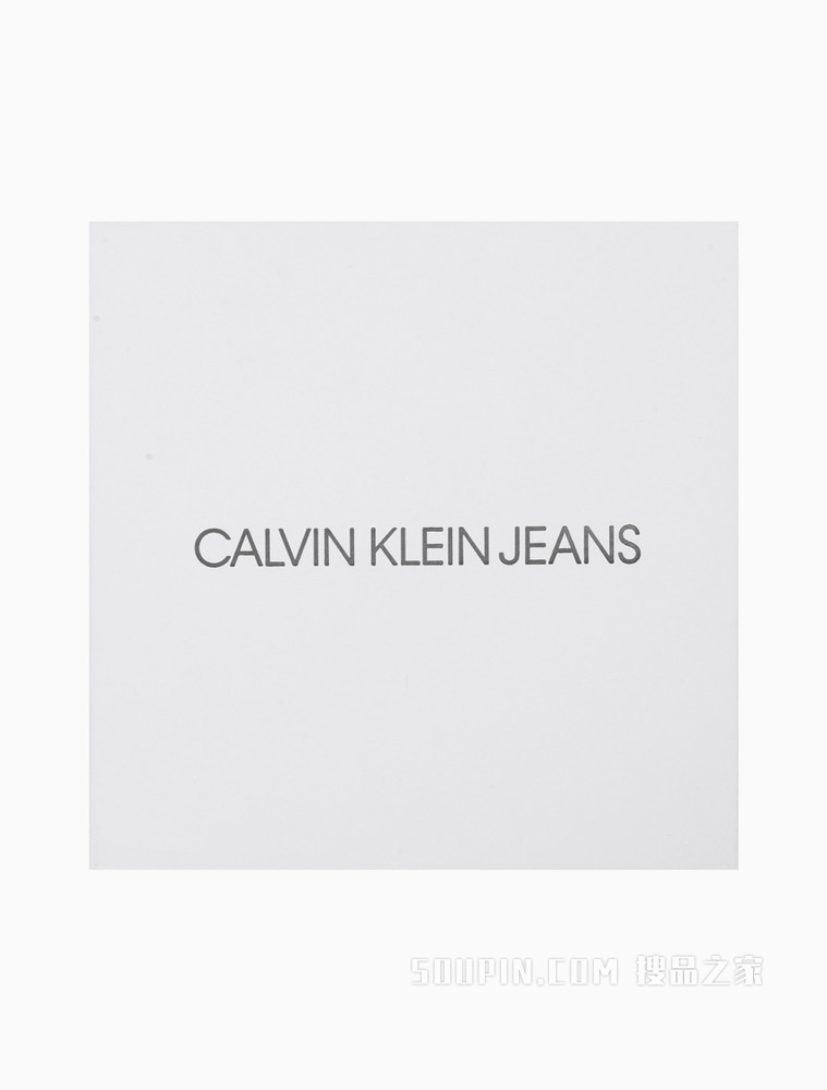 Calvin Klein 男士时尚D型双环LOGO印花编织腰带HC0603H4400