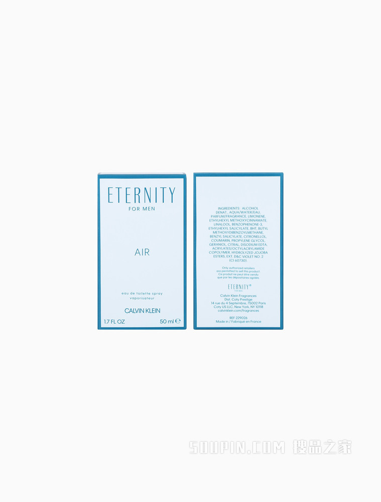 Calvin Klein ETERNITY AIR 纯爱永恒香水男士香氛EDT 50ml 65229026000