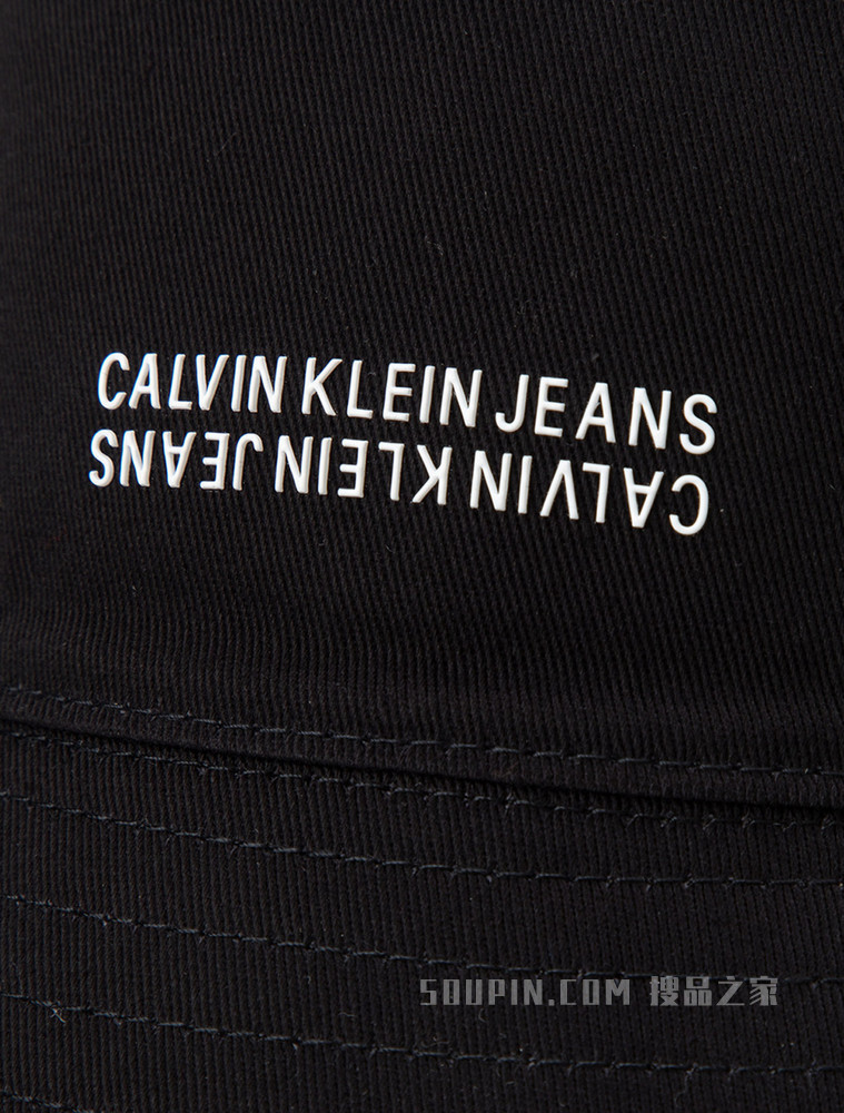 Calvin Klein 男士休闲纯棉立体LOGO遮阳渔夫帽K507184