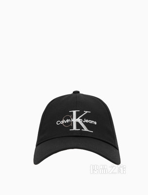 Calvin Klein 男士简约纯棉刺绣LOGO鸭舌棒球帽K508133