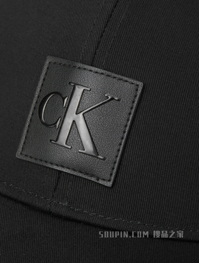 Calvin Klein 男士透气网面拼接LOGO皮标棒球帽K508139