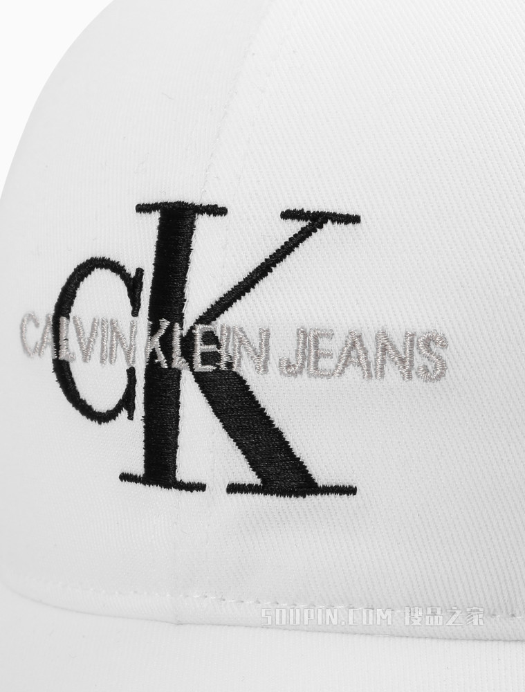 Calvin Klein 男士休闲纯棉LOGO刺绣鸭舌棒球帽HX0209C9300