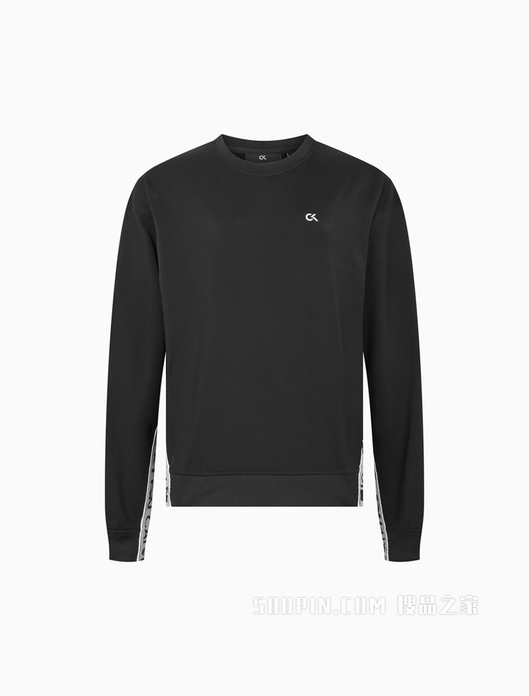 Calvin Klein 女士宽松圆领简约时尚休闲长袖T恤4WF1W306
