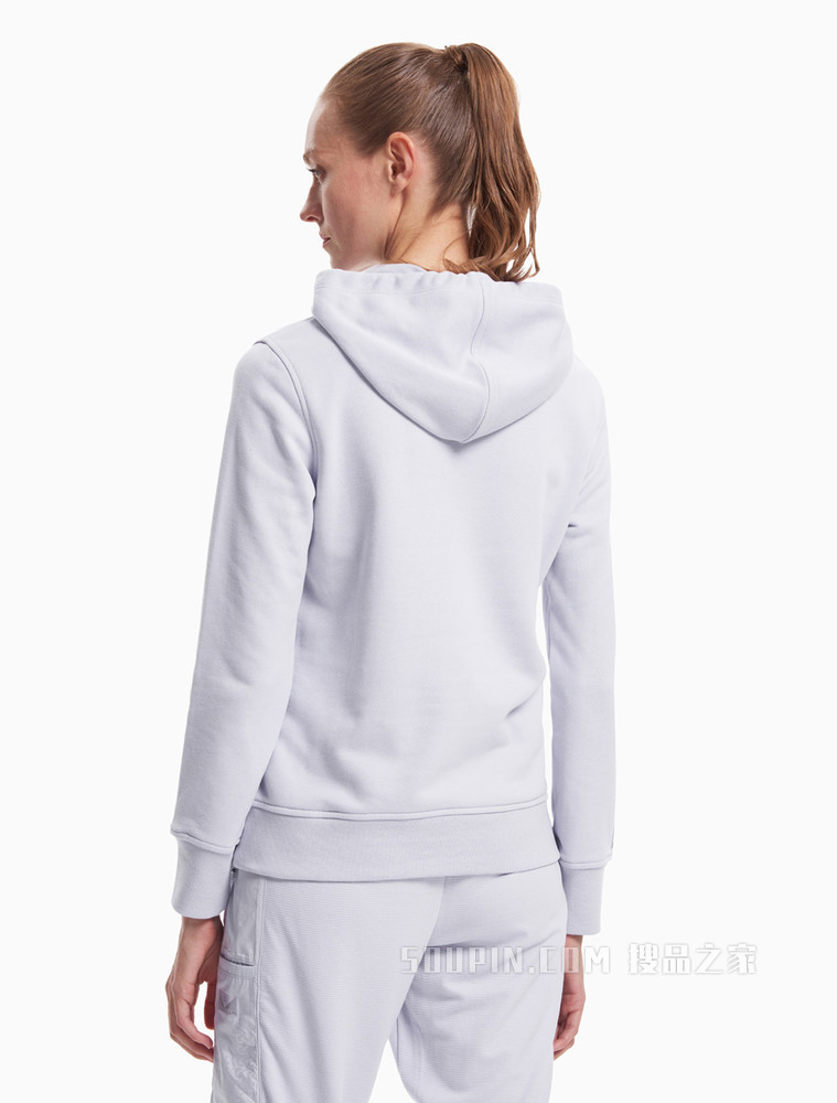 Calvin Klein 女装套头连帽反光LOGO长袖运动卫衣4WF1W311