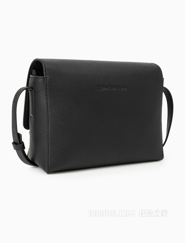 Calvin Klein 女士复古翻盖式立体LOGO斜挎单肩包DH2901