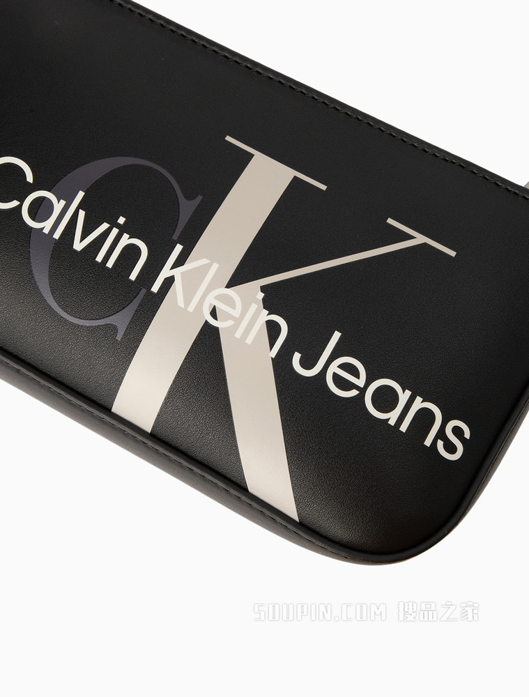 Calvin Klein 女包拉链印花单肩腋下法棍包DH2919