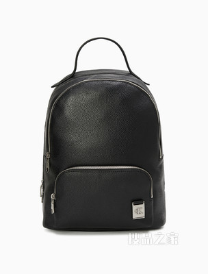Calvin Klein 女包金属LOGO挂牌开合袋双肩背包DH2767