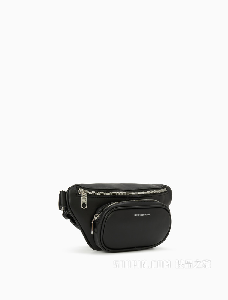 Calvin Klein 女包拉链开合压印LOGO腰带卡扣腰包DH2791