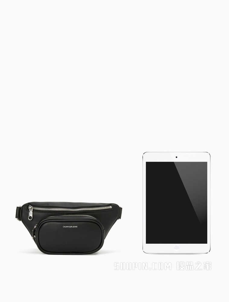 Calvin Klein 女包拉链开合压印LOGO腰带卡扣腰包DH2791