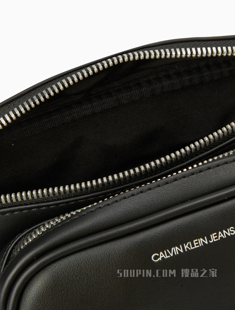 Calvin Klein 女包拉链开合压印LOGO腰带卡扣腰包DH2791