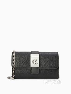 Calvin Klein 女包 金属LOGO扣面立体长方形背提包DP1417