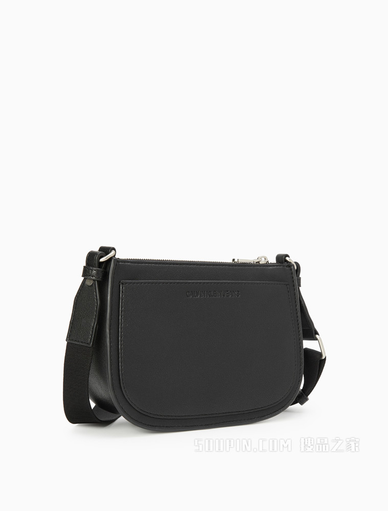 Calvin Klein 女包金属LOGO圆弧底座立体背提包DH2771