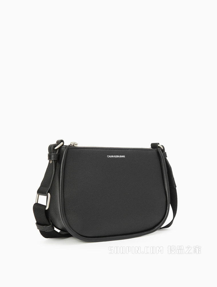 Calvin Klein 女包金属LOGO圆弧底座立体背提包DH2771