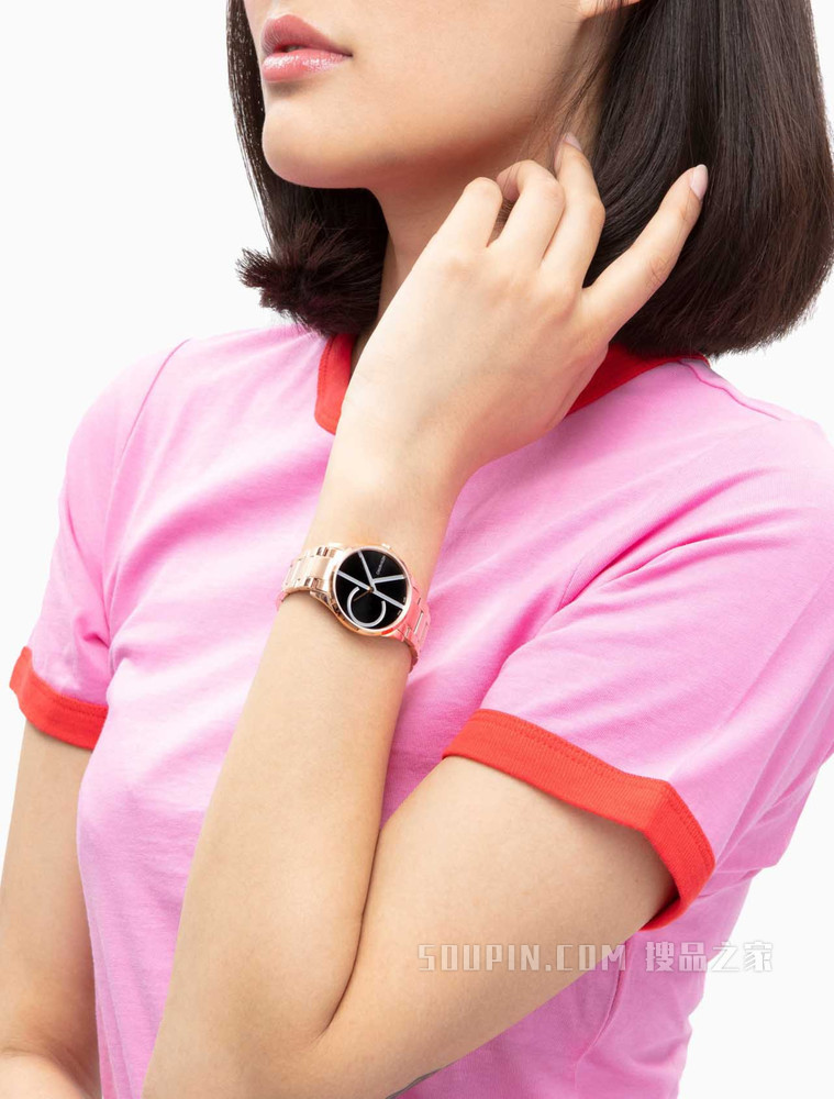 Calvin Klein女装新款Time 时光记忆系列石英手表K4N23X41