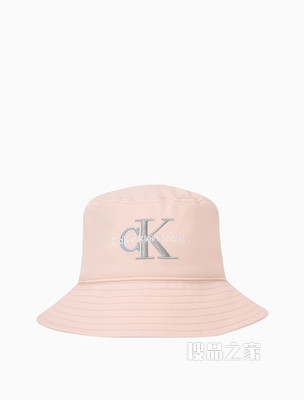 Calvin Klein 女士纯棉多色刺绣字母遮阳盆帽渔夫帽K608847