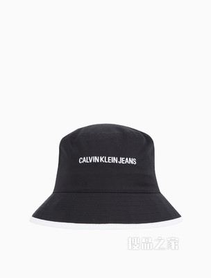 Calvin Klein 女士时尚简约刺绣渔夫帽K608278