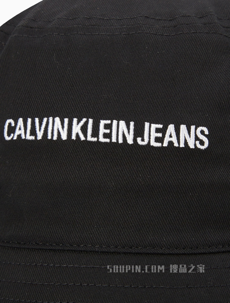 Calvin Klein 女士时尚简约刺绣渔夫帽K608278