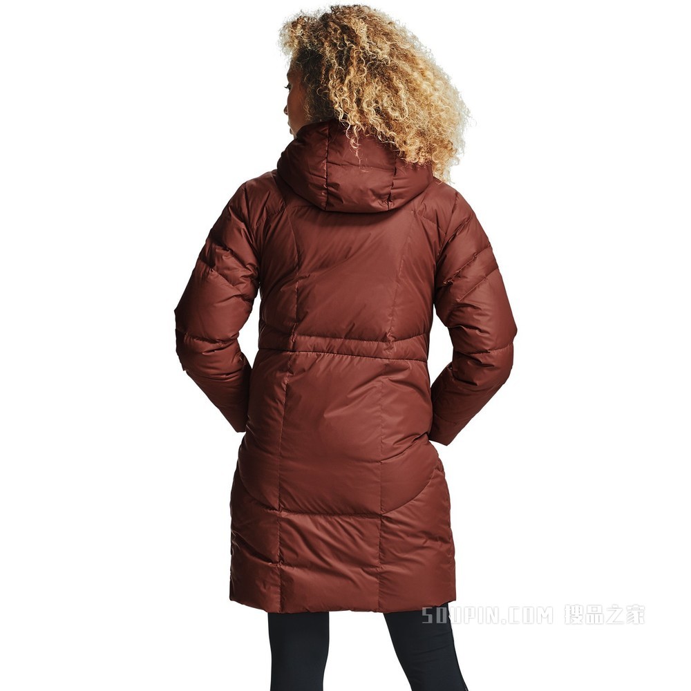 女士UA Armour长款羽绒外套