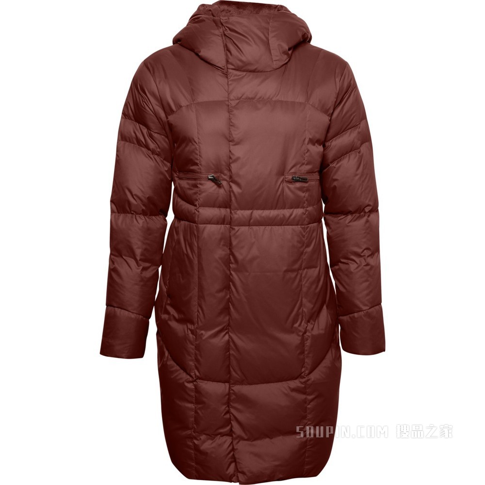 女士UA Armour长款羽绒外套