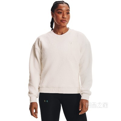 女士UA Boucle Crew圆领运动衣