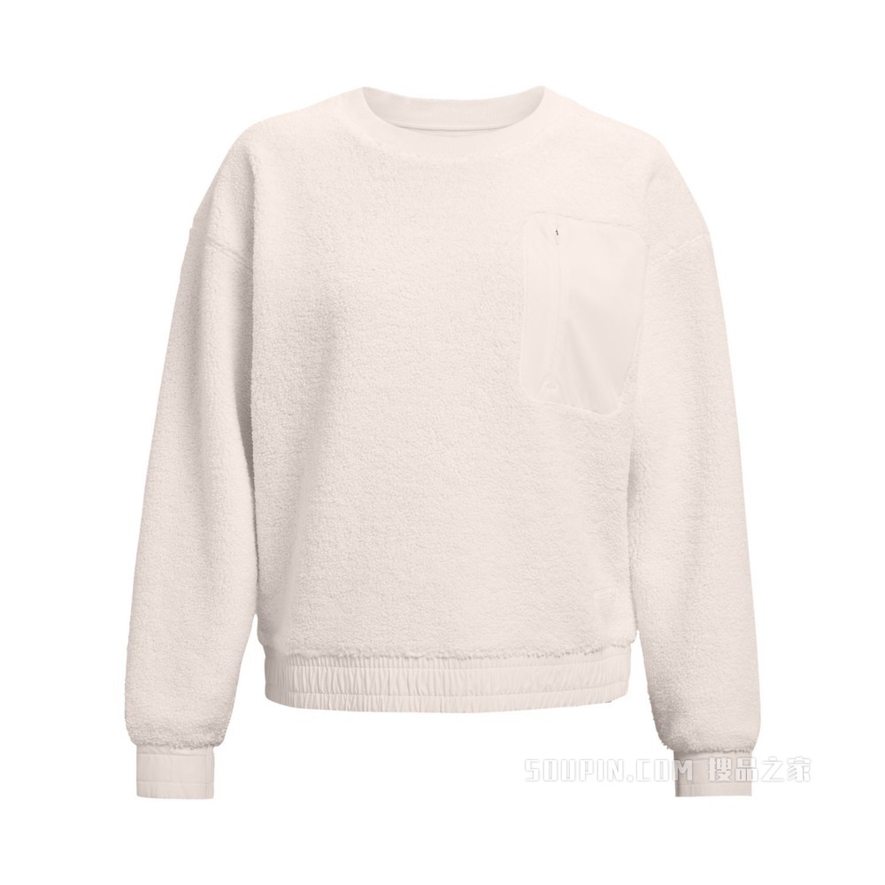 女士UA Boucle Crew圆领运动衣