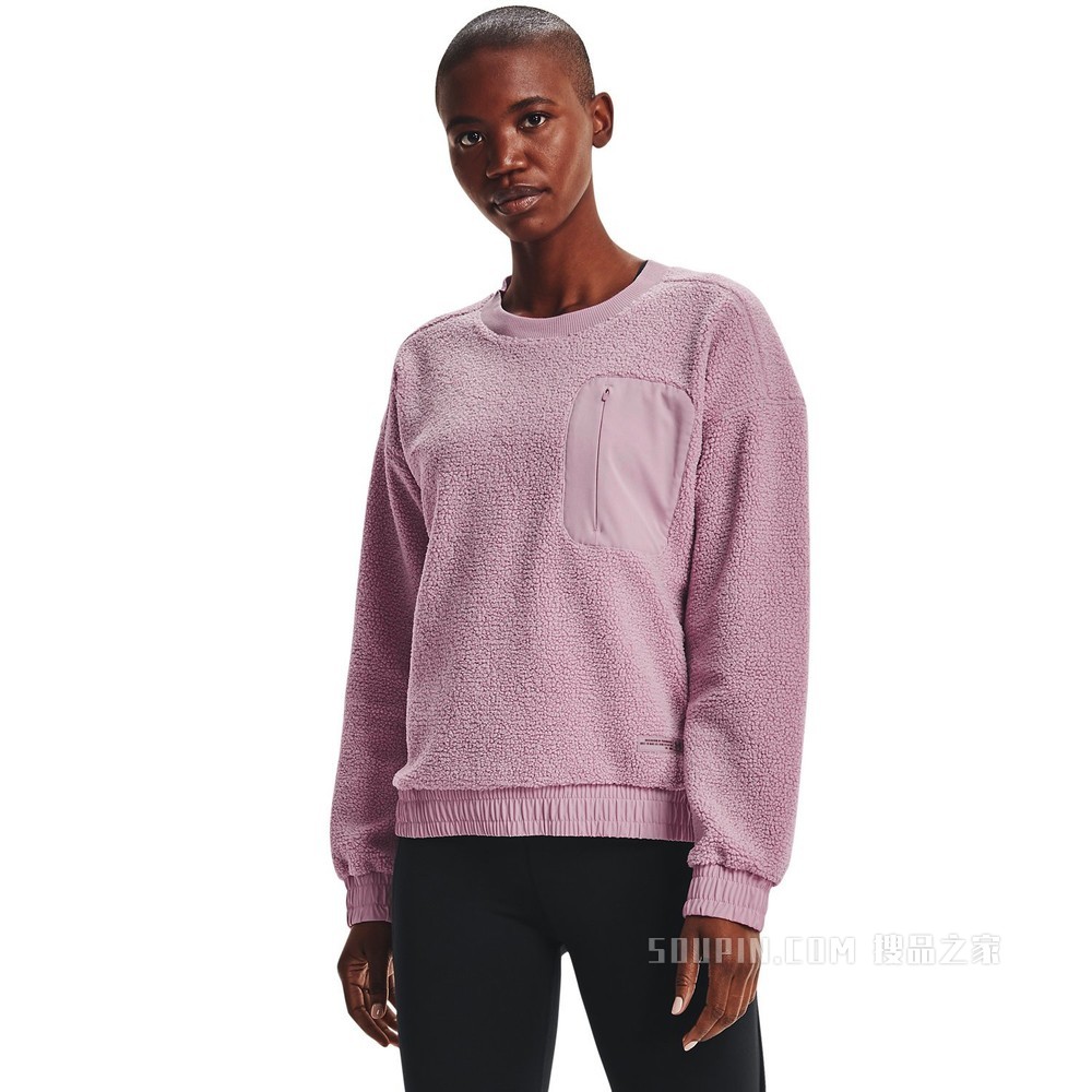 女士UA Boucle Crew圆领运动衣