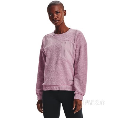 女士UA Boucle Crew圆领运动衣