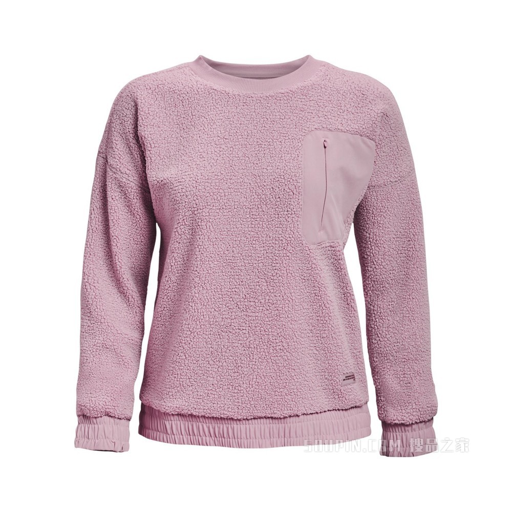 女士UA Boucle Crew圆领运动衣