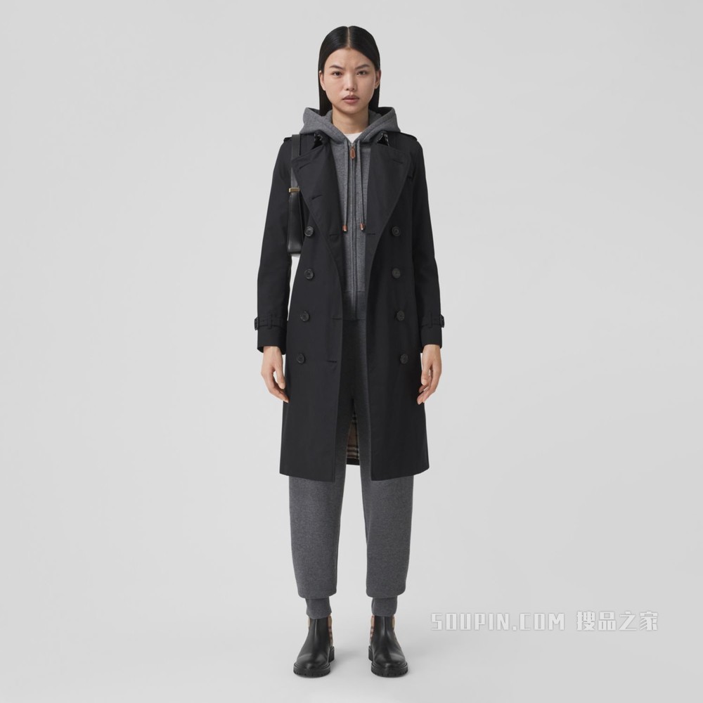 肯辛顿版型 – 长款 Heritage Trench 风衣 (午夜色) - 女士