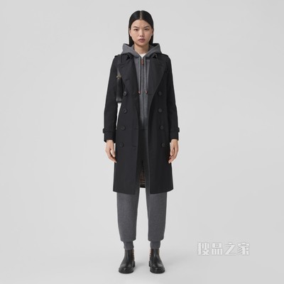 肯辛顿版型 – 长款 Heritage Trench 风衣 (午夜色) - 女士