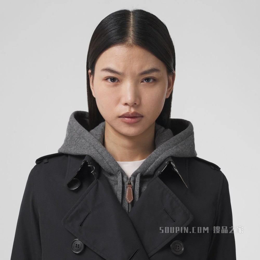 肯辛顿版型 – 长款 Heritage Trench 风衣 (午夜色) - 女士