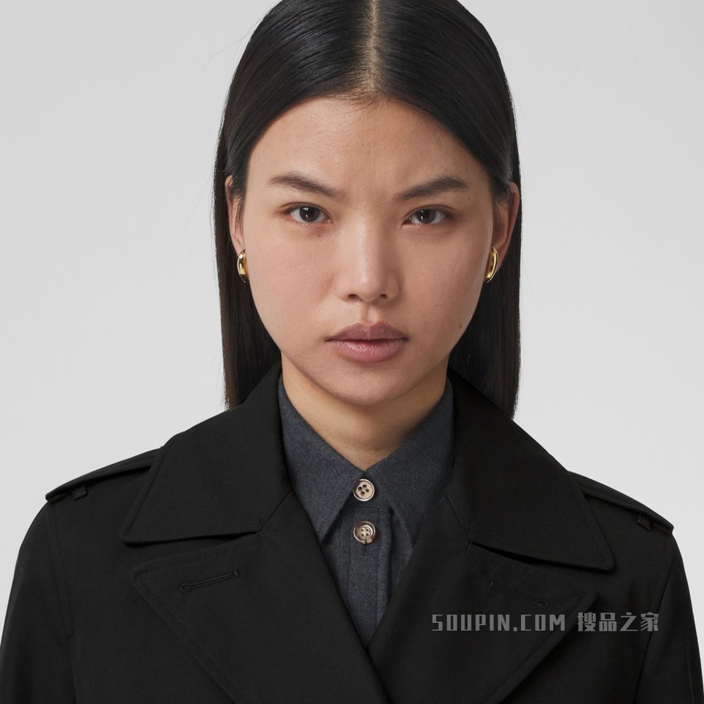 伊斯灵顿版型 – 短款 Trench 风衣 (黑色) - 女士
