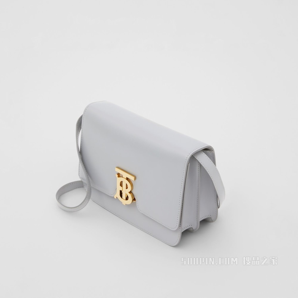 TB 小号专属标识皮革锁扣包 (灰石南花色) - 女士