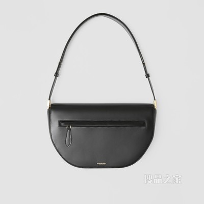 Olympia – 中号皮革埃伦匹亚包 (黑色)