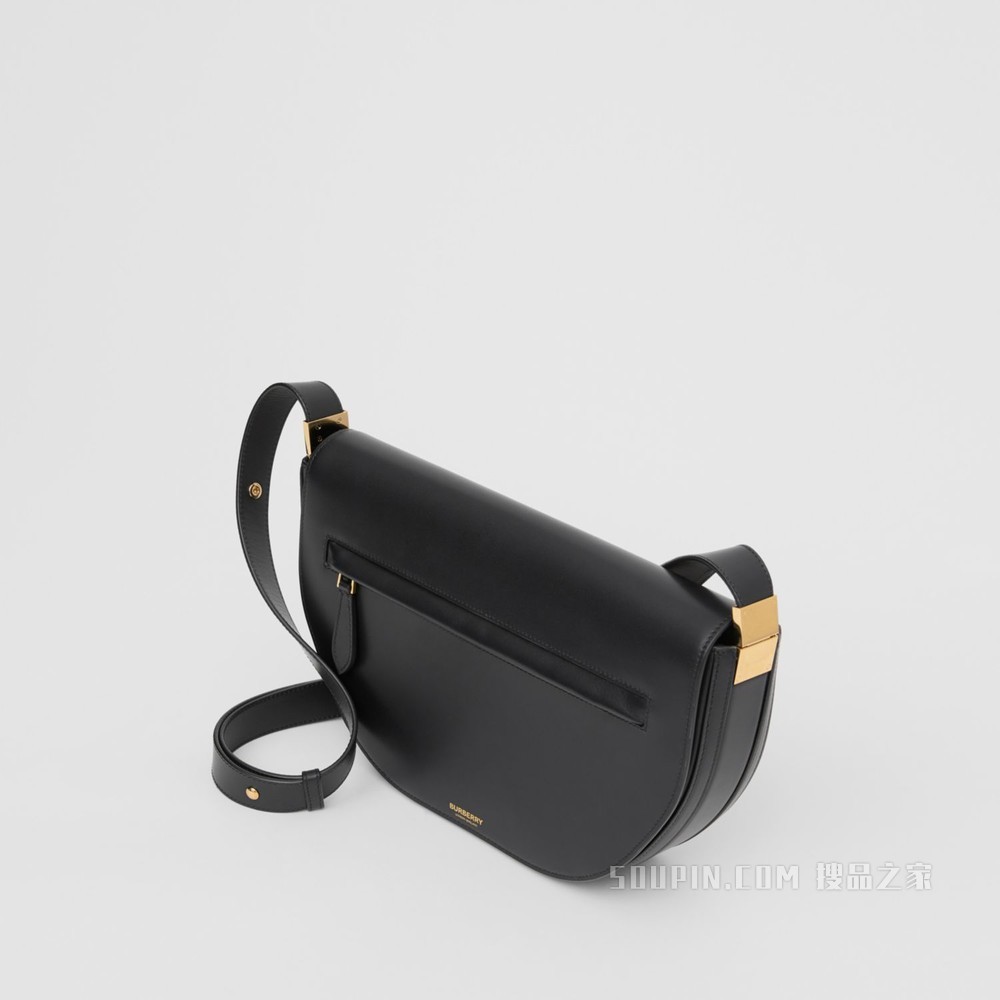 Olympia – 中号皮革埃伦匹亚包 (黑色)