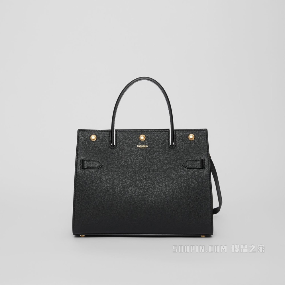 Title - 小号皮革泰尔勒手袋 (黑色) - 女士