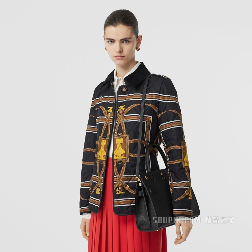 Title - 小号皮革泰尔勒手袋 (黑色) - 女士