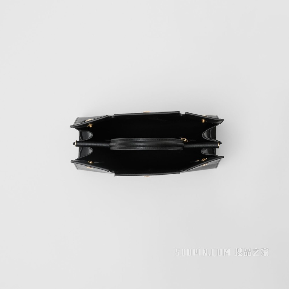 Title - 小号皮革泰尔勒手袋 (黑色) - 女士