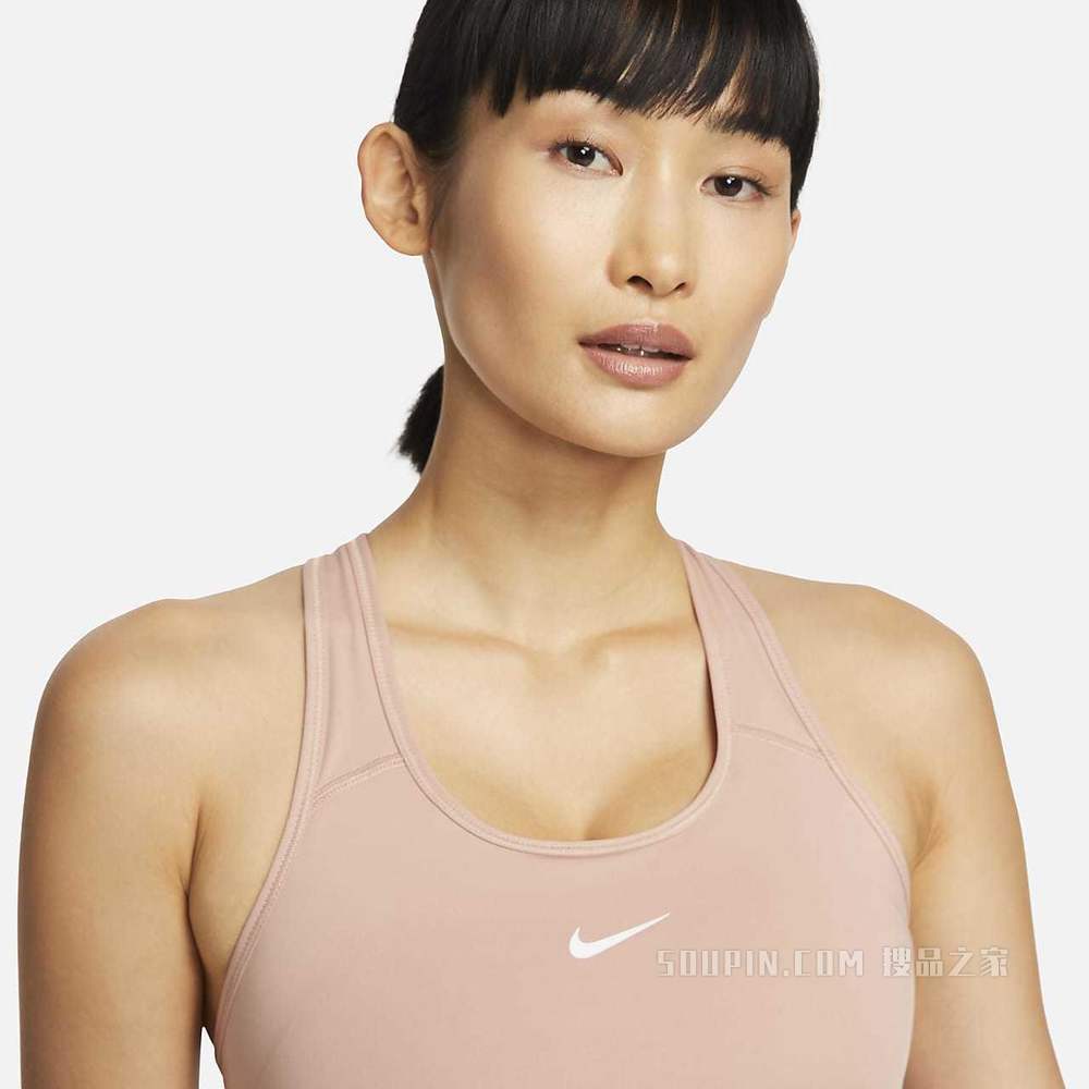 Nike Swoosh 女子中强度支撑一片式衬垫运动内衣