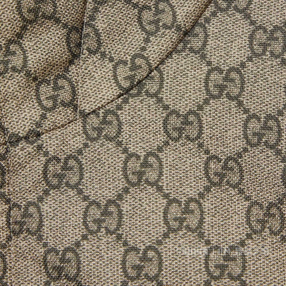 “G Centum”印花夹克 米色和乌木色