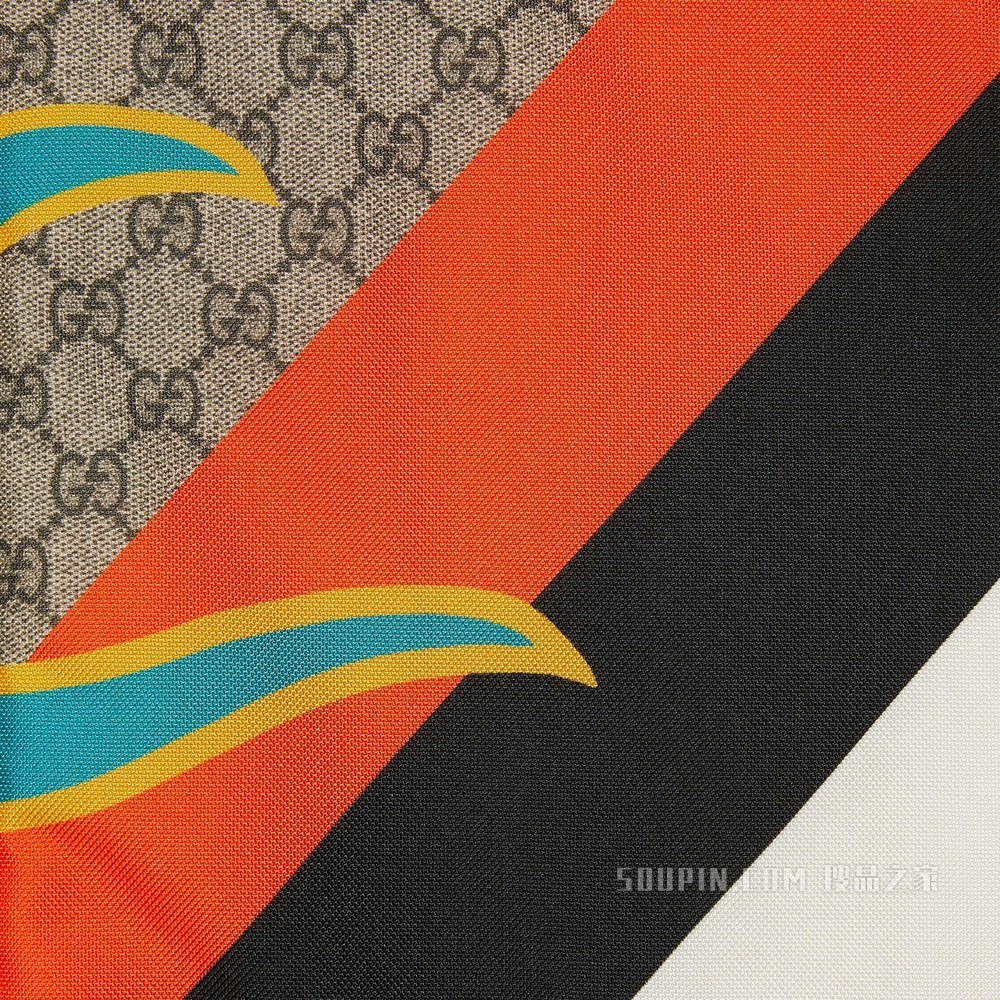 “G Centum”印花夹克 米色和乌木色