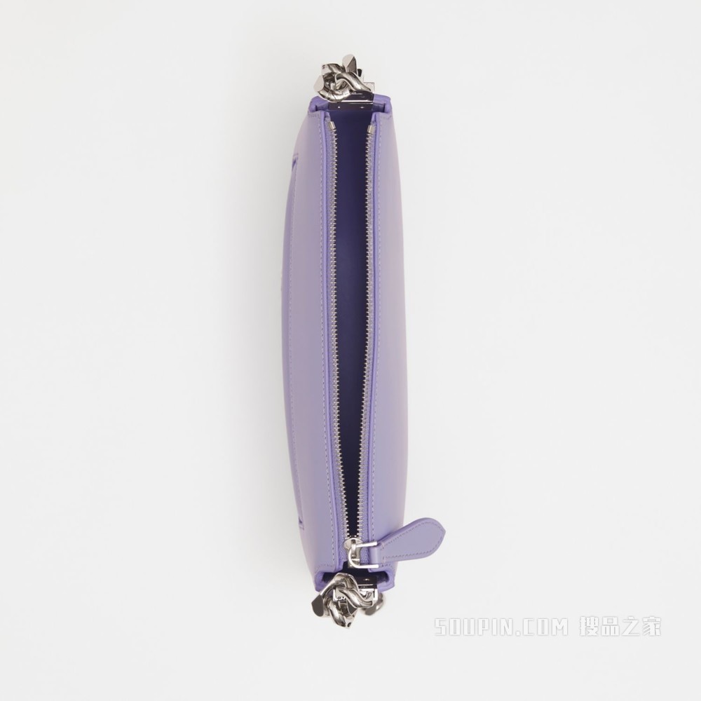 Olympia – 迷你皮革拉链埃伦匹亚包 (柔紫罗兰色) - 女士
