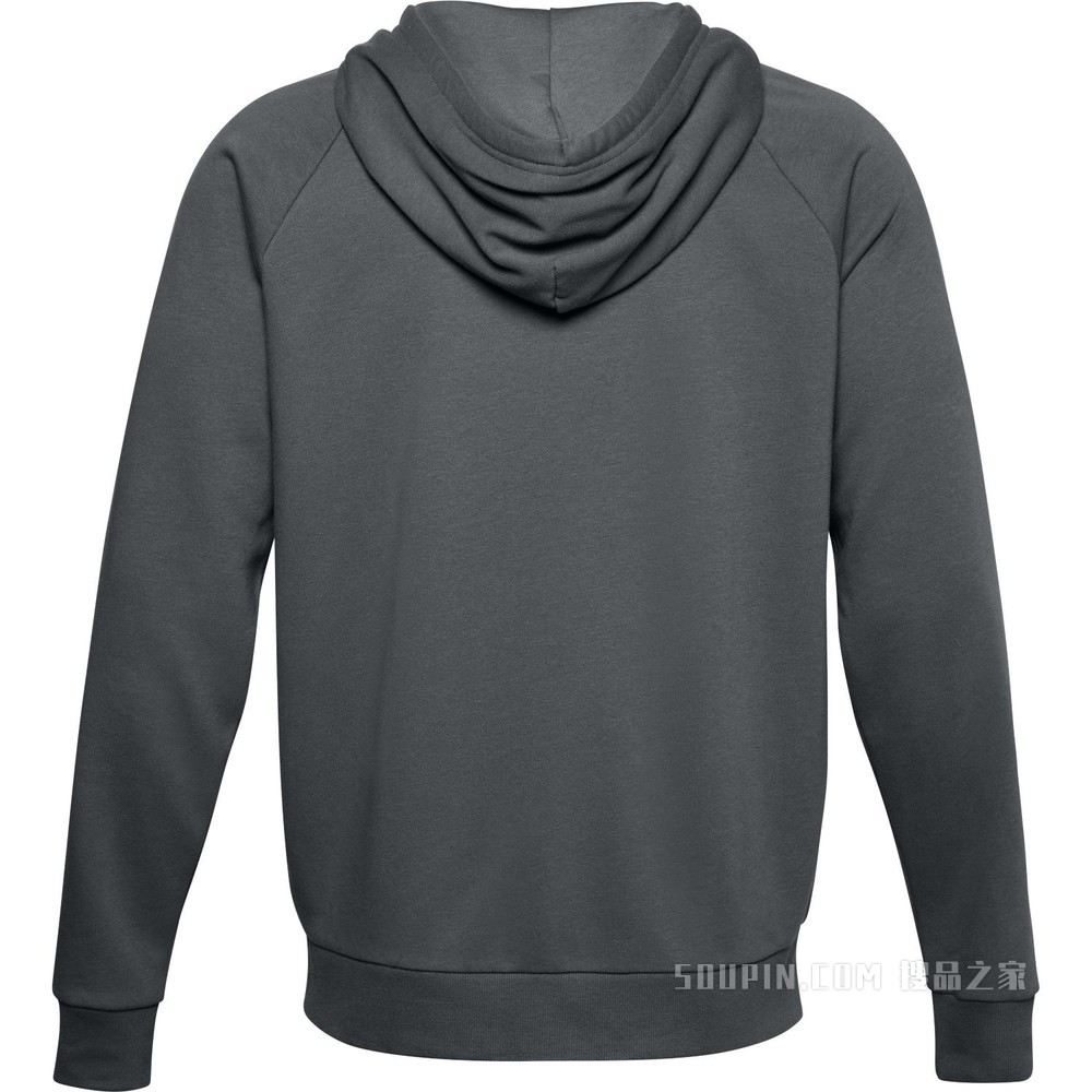 男士UA Rival Cotton拉链连帽上衣