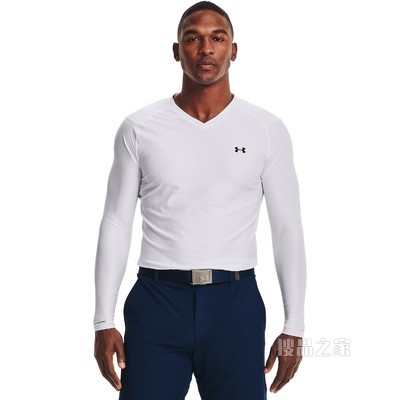 男士UA Iso-Chill V领长袖上衣
