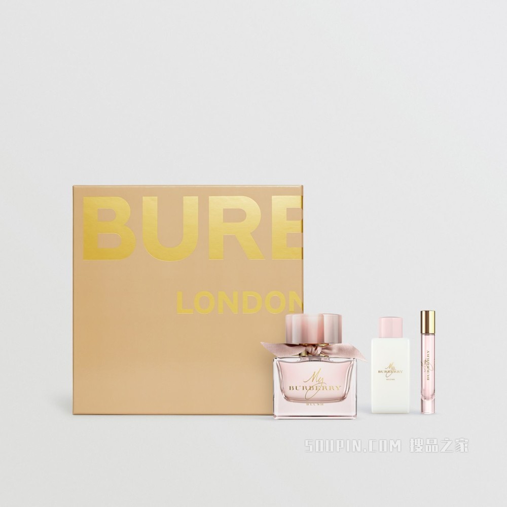 「My Burberry Blush 我的博柏利花之绯女士香水」礼品套装 (蜜色) - 女士