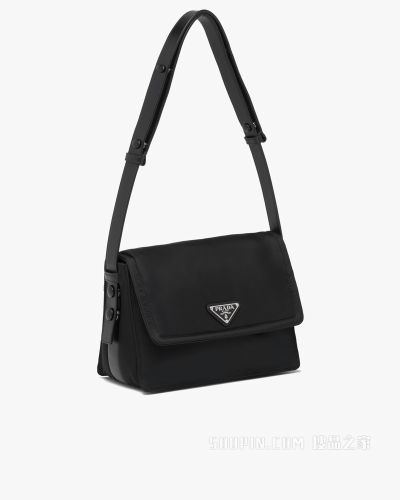 小号Re-Nylon 再生尼龙加衬单肩包