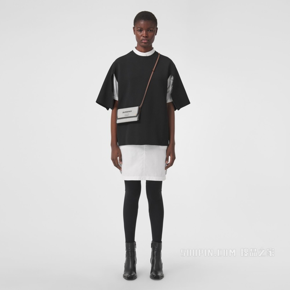 Horseferry 印花环保帆布手机保护套（含背带） (黑色 / 棕褐色) - 女士